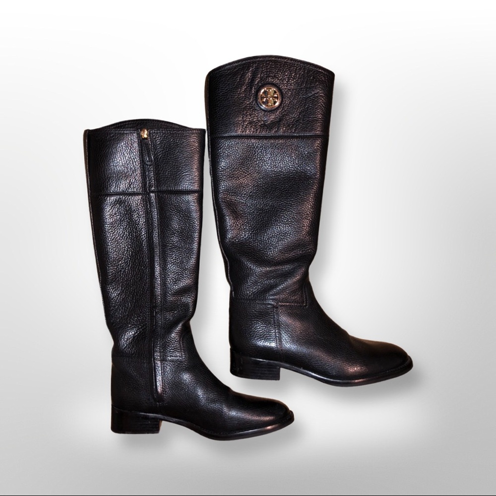 Tory Burch leather riding boot